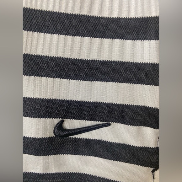 Nike Polo Shirt Women / Black and White Striped size S - Picture 4 of 4